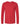 Front View of Red CVC Long Sleeve T-Shirt - 6211