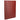 Front View of Red FSC® Mix Pedova™ Zippered UltraHyde Padfolio plain