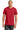 Front View of Red Gildan 100% Ring Spun Cotton T-Shirt. 980 plain
