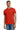 Front View of Red Gildan Tall 100% US Cotton T-Shirt 2000T plain