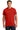 Front View of Red Gildan - Ultra Cotton 100% US Cotton T-Shirt. 2000 plain