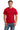 Front View of RED Gildan - Ultra Cotton 100% US Cotton T-Shirt with Pocket. 2300 plain