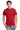 Front View of RED Gildan - Ultra Cotton 100% US Cotton T-Shirt with Pocket. 2300 plain