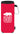 Front View of Red Koozie® Collapsible Bottle Cooler