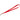 Front View of Red Lanyard with Bulldog Clip plain