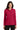 Front View of Red Port Authority Women's Silk Touch Long Sleeve Polo. L500LS plain