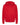 Front View of Red Unisex Zipper Fleece Hoodie - 3331