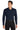 Front View of River Blue Nvy Port Authority Dry Zone UV Micro-Mesh Long Sleeve Polo K110LS plain