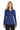 Front View of Royal Port Authority Women's Silk Touch Performance Long Sleeve Polo. L540LS plain