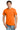 Front View of S Orange Gildan - Ultra Cotton 100% US Cotton T-Shirt with Pocket. 2300 plain