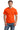 Front View of S Orange Gildan - Ultra Cotton 100% US Cotton T-Shirt with Pocket. 2300 plain