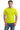 Front View of Safety Green Gildan - Ultra Cotton 100% US Cotton T-Shirt with Pocket. 2300 plain
