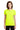 Front View of Safety Green Gildan Women's Ultra Cotton 100% US Cotton T-Shirt. 2000L plain