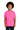 Front View of Safety Pink Gildan - Youth Ultra Cotton 100% US Cotton T-Shirt. 2000B plain