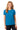 Front View of Sapphire Gildan Women's Heavy Cotton 100% Cotton T-Shirt. 5000L plain