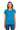 Front View of Sapphire Gildan Women's Heavy Cotton 100% Cotton T-Shirt. 5000L plain