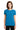 Front View of Sapphire Gildan Women's Ultra Cotton 100% US Cotton T-Shirt. 2000L plain