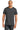Front View of Smoke Gildan 100% Ring Spun Cotton T-Shirt. 980 plain