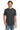 Front View of Smoke Gildan 100% Ring Spun Cotton T-Shirt. 980 plain