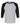 Front View of Sport Grey/ Black Raglan Three-Quarter Sleeve Baseball T-Shirt - 5540