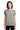 Front View of Sport Grey Gildan Women's Ultra Cotton 100% US Cotton T-Shirt. 2000L plain