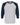 Front View of Sport Grey/ Navy Raglan Three-Quarter Sleeve Baseball T-Shirt - 5540