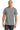Front View of Storm Grey Gildan 100% Ring Spun Cotton T-Shirt. 980 plain