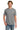 Front View of Storm Grey Gildan 100% Ring Spun Cotton T-Shirt. 980 plain