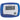 Front View of Translucent Blue (TBL) In Shape Pedometer plain
