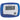 Front View of Translucent Blue (TBL) In Shape Pedometer plain