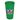 Front View of Translucent Green Garyline® Cups-on-the-Go Stadium Cup - 24 oz.