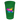 Front View of Translucent Green Garyline® Cups-on-the-Go Translucent Stadium Cup - 22 oz.