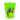 Front View of Translucent Neon Green Garyline® Cups-on-the-Go Stadium Cup - 16 oz.