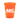 Front View of Translucent Neon Orange Garyline® Cups-on-the-Go Translucent Stadium Cup - 16 oz.