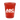 Front View of Translucent Red Garyline® Cups-on-the-Go Translucent Stadium Cup - 16 oz.