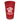 Front View of Translucent Red Garyline® Cups-on-the-Go Translucent Stadium Cup - 22 oz.