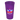 Front View of Translucent Violet Garyline® Cups-on-the-Go Stadium Cup - 24 oz.