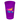 Front View of Translucent Violet Garyline® Cups-on-the-Go Translucent Stadium Cup - 22 oz.