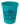Front View of Turquoise Good Value™ Stadium Cup - 16 oz.