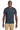 Front View of VtgHtrNavy Jerzees Classics Unisex Cotton T-Shirt 363M plain