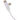 Front View of White 5-in-1 Recycled Long Charging Cable