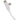 Front View of White 5-in-1 Recycled Long Charging Cable