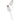 Front View of White 5-in-1 Recycled Long Charging Cable
