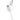 Front View of White 5-in-1 Recycled Long Charging Cable