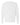 Front View of White Garment-Dyed Heavyweight Long Sleeve T-Shirt - 6014