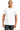 Front View of White Gildan 100% Ring Spun Cotton T-Shirt. 980 plain