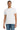 Front View of White Gildan Tall 100% US Cotton T-Shirt 2000T plain