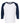 Front View of White/ Navy Raglan Three-Quarter Sleeve Baseball T-Shirt - 5540