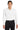 Front View of White Port Authority Dry Zone UV Micro-Mesh Long Sleeve Polo K110LS plain