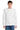 Front View of White Port & Co Beach Wash Garment-Dyed Crewneck Sweatshirt PC098 plain